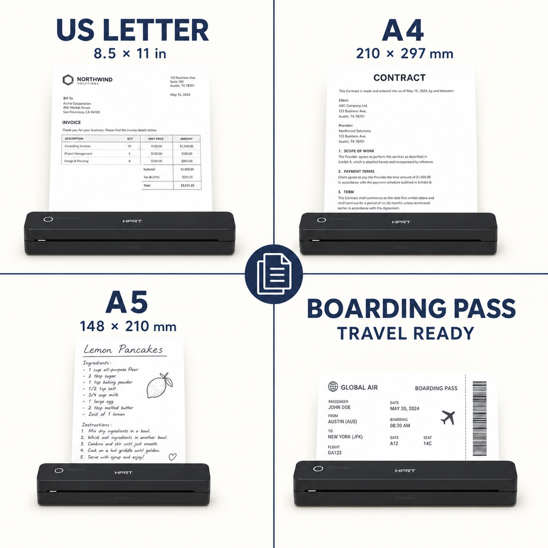 Inkless Portable Printer